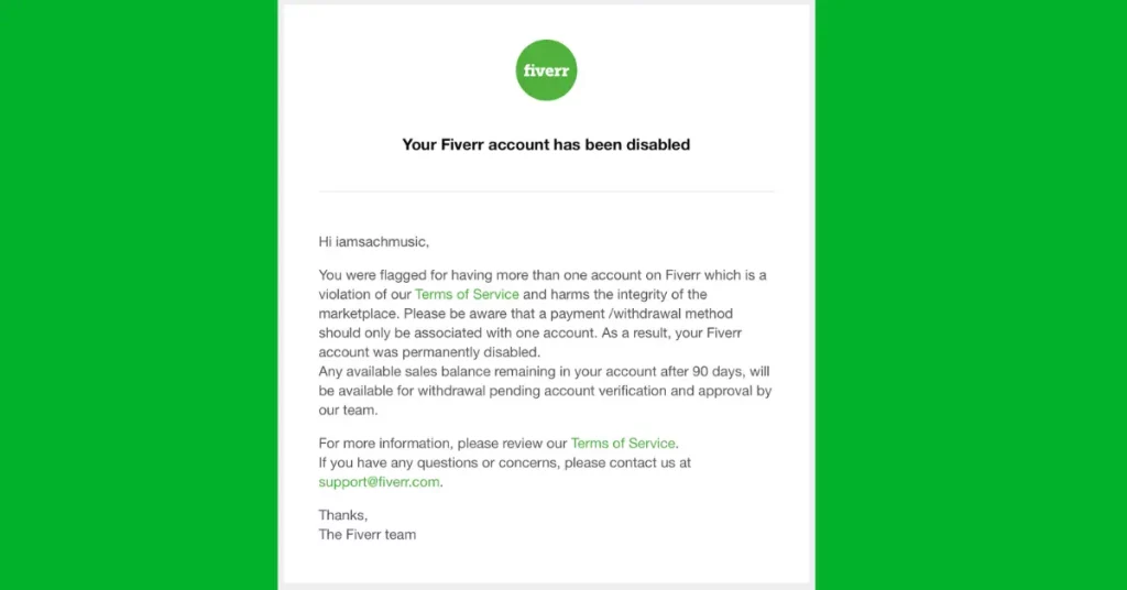 Why Fiverr accounts gets banned (2)