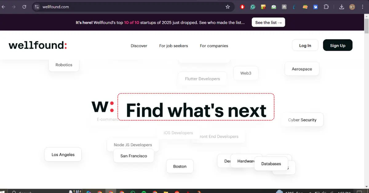 Wellfound (formerly AngelList Talent)