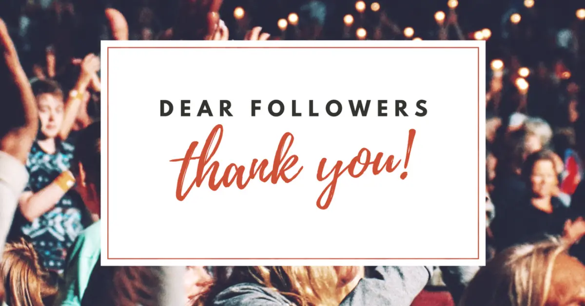 Thank your followers