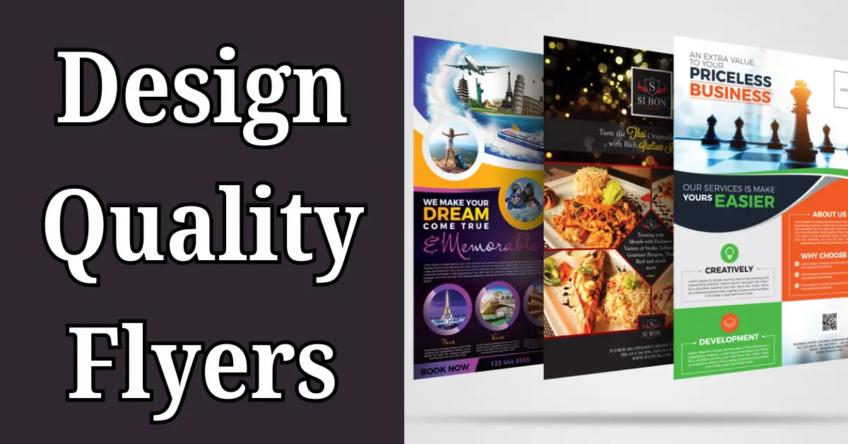 Design Quality flyers
